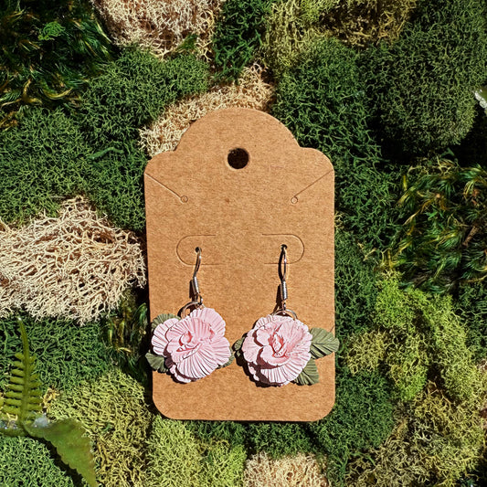 Earrings - Pink Flowers