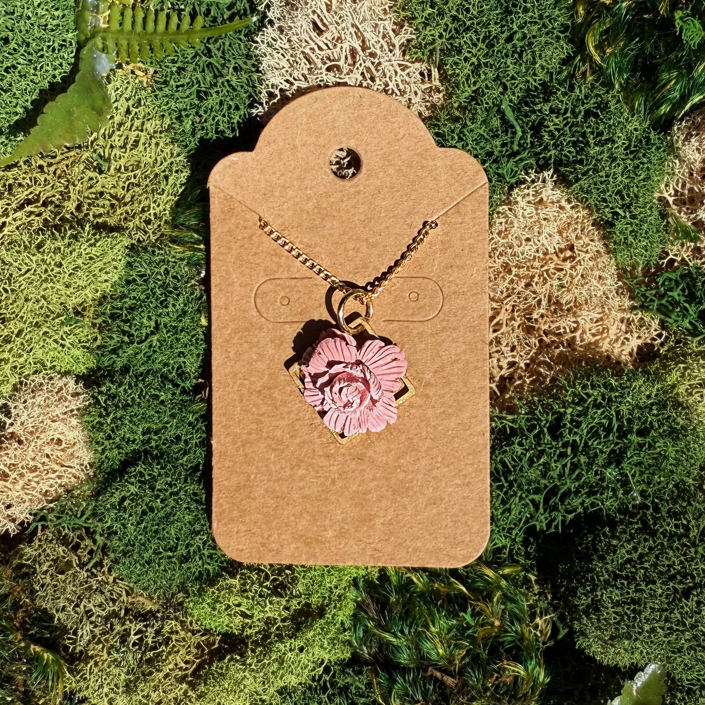 Pendant - Pink Peony