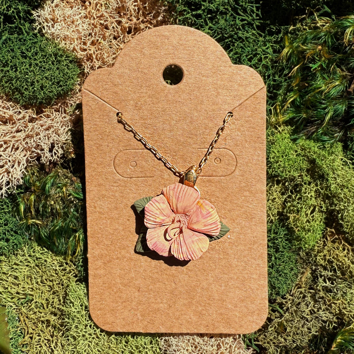 Pendant - Multicolor Hibiscus Flower