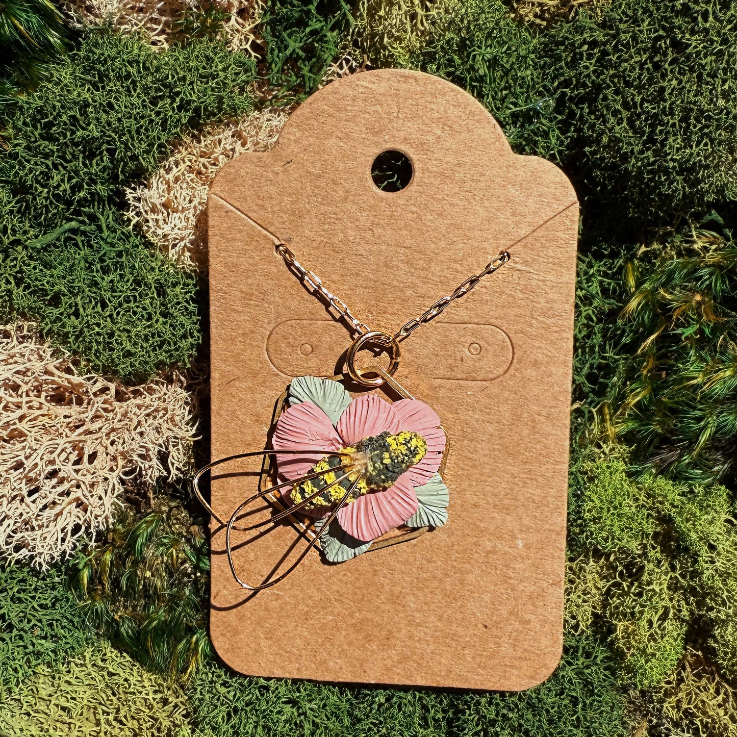 Pendant - Bee and Flower