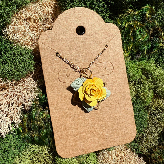 Pendant - Yellow Rose
